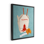 Chinese Food Takeout and Fortune Cookie Framed Canvas Print Gallery Image 2