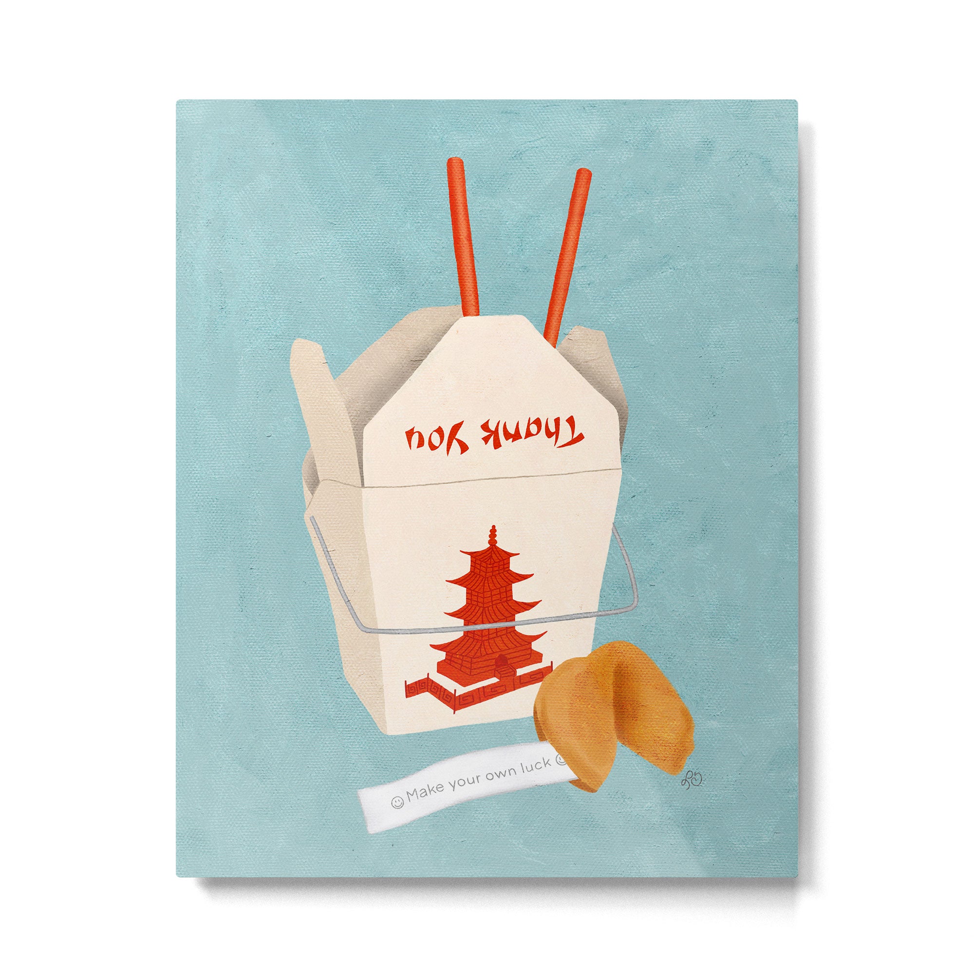 Chinese Food Takeout and Fortune Cookie Metal Print Gallery Image 4