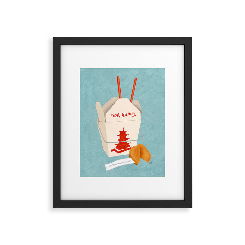 Chinese Food Takeout and Fortune Cookie Framed Art Print Gallery Image 5
