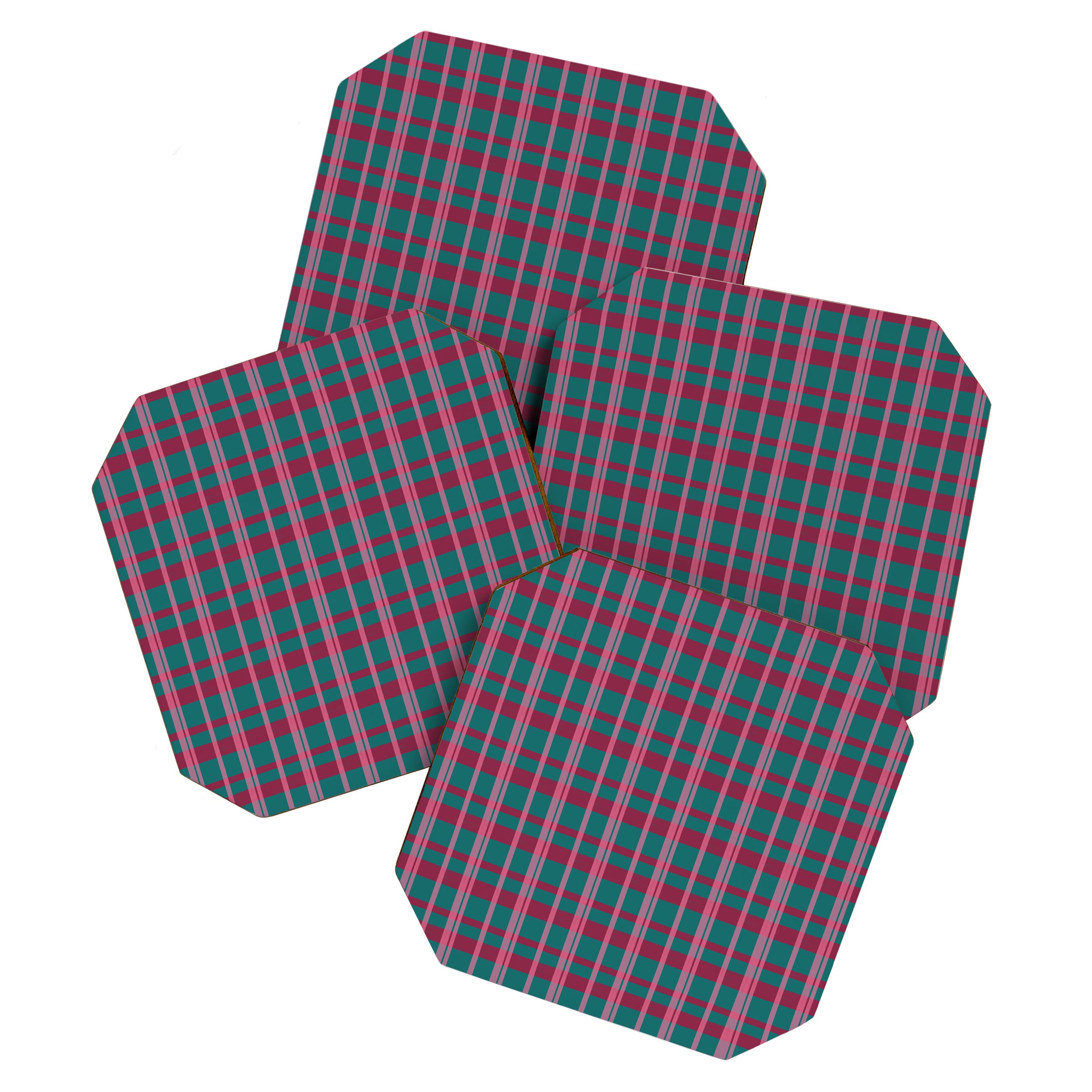 Classic Winter Plaid Flannel Coaster Gallery Image 1