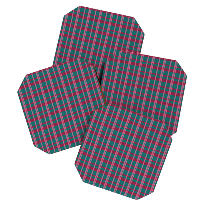 Classic Winter Plaid Flannel Coaster Gallery Image 1