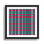 Classic Winter Plaid Flannel Framed Art Print Gallery Image 1