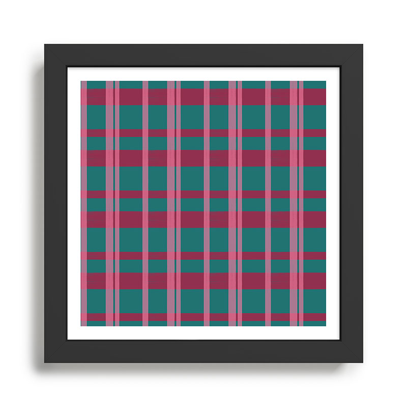 Classic Winter Plaid Flannel Framed Art Print Gallery Image 1