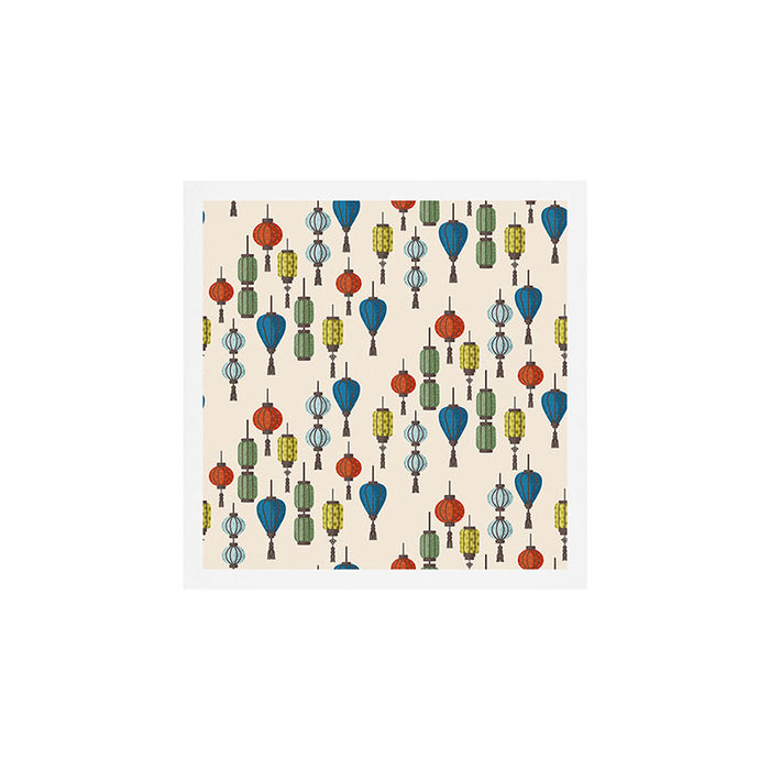 Colorful Lantern Pattern Art Print Gallery Image 1