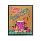 Cozy Christmas Cocoa Framed Canvas Print Gallery Image 6