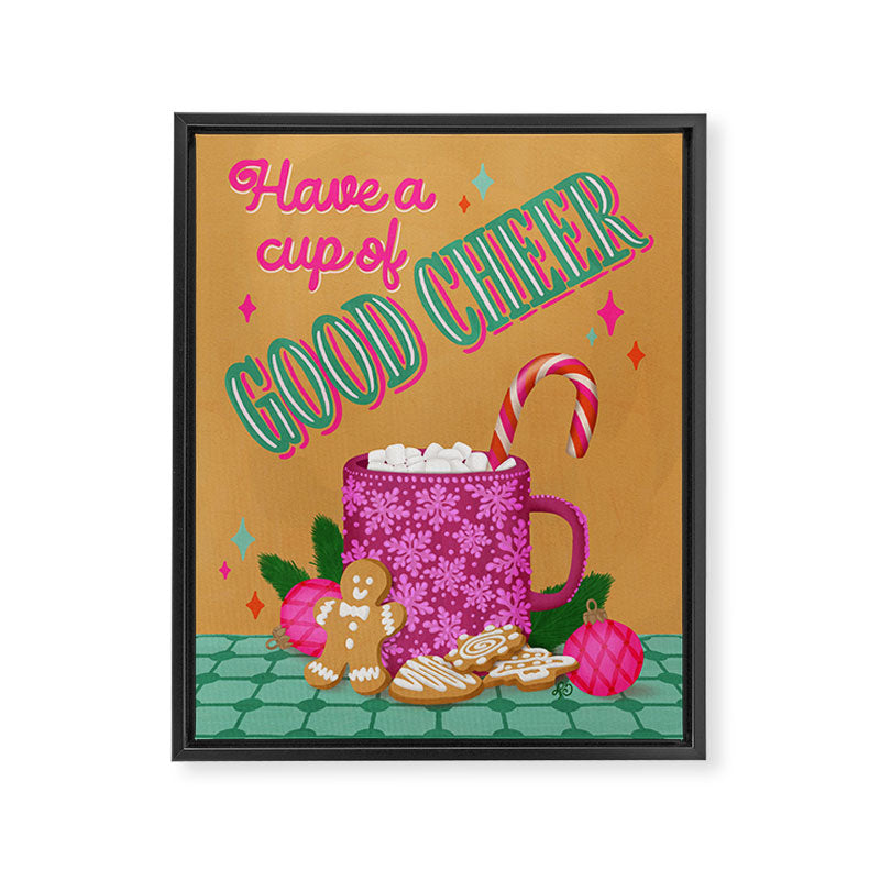 Cozy Christmas Cocoa Framed Canvas Print Gallery Image 6