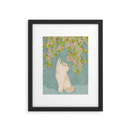 Curious Kitten in Bloom Framed Art Print Gallery Image 5
