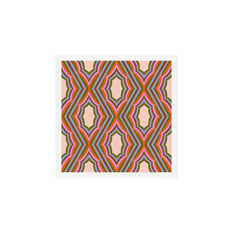 Disco Diamonds Retro Pattern Art Print Gallery Image 1
