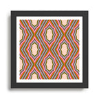 Disco Diamonds Retro Pattern Framed Art Print Gallery Image 1