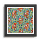 Floral Dragon Chinoiserie  Framed Art Print Gallery Image 1