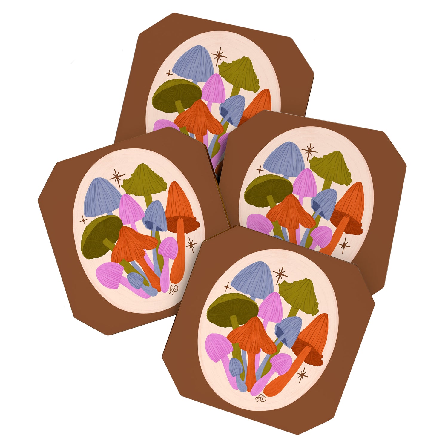 Fun and Funky Mushrooms Coaster Gallery Image 1