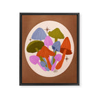 Fun and Funky Mushrooms Framed Canvas Print Gallery Image 6