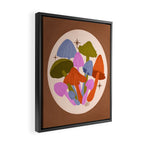 Fun and Funky Mushrooms Framed Canvas Print Gallery Image 2