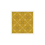 Golden Moroccan Floral Pattern Art Print Gallery Image 1