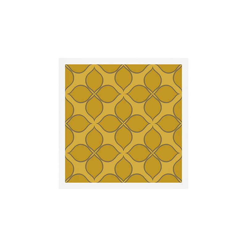 Golden Moroccan Floral Pattern Art Print Gallery Image 1