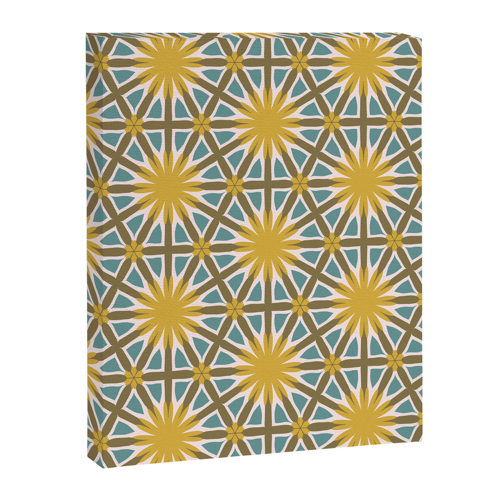 Golden Moroccan Sunburst Canvas Print Gallery Image 6