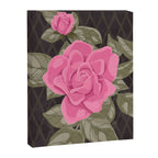 Gouache Botanical Rose Painting Canvas Print Gallery Image 6
