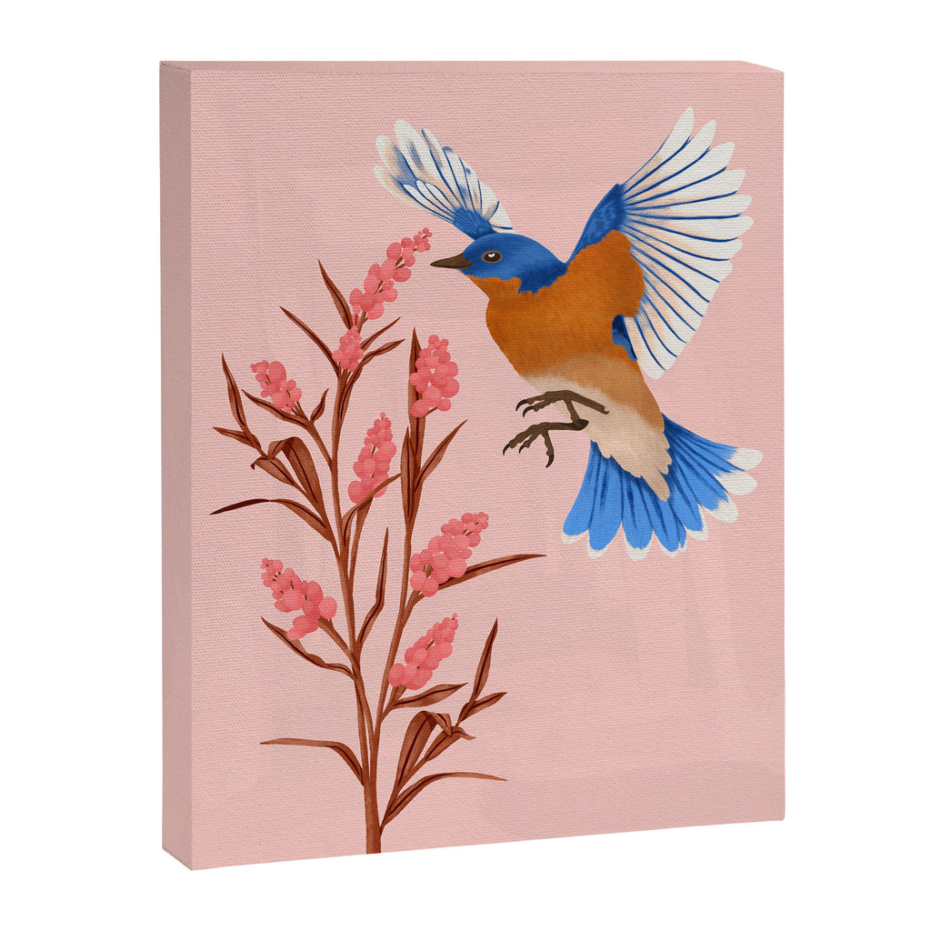 Graceful Bluebird in Flight Canvas Print Gallery Image 6