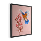Graceful Bluebird in Flight Framed Canvas Print Gallery Image 2