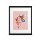 Graceful Bluebird in Flight Framed Art Print Gallery Image 5
