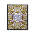 Groovy Good Vibes Typography Framed Canvas Print Gallery Image 8