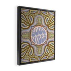 Groovy Good Vibes Typography Framed Canvas Print Gallery Image 2