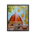 Lemons Overlooking The Duomo in Florence Italy Framed Canvas Print Gallery Image 6