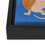 Meadow Mouse and Cosmos Blooms Framed Canvas Print Gallery Image 3