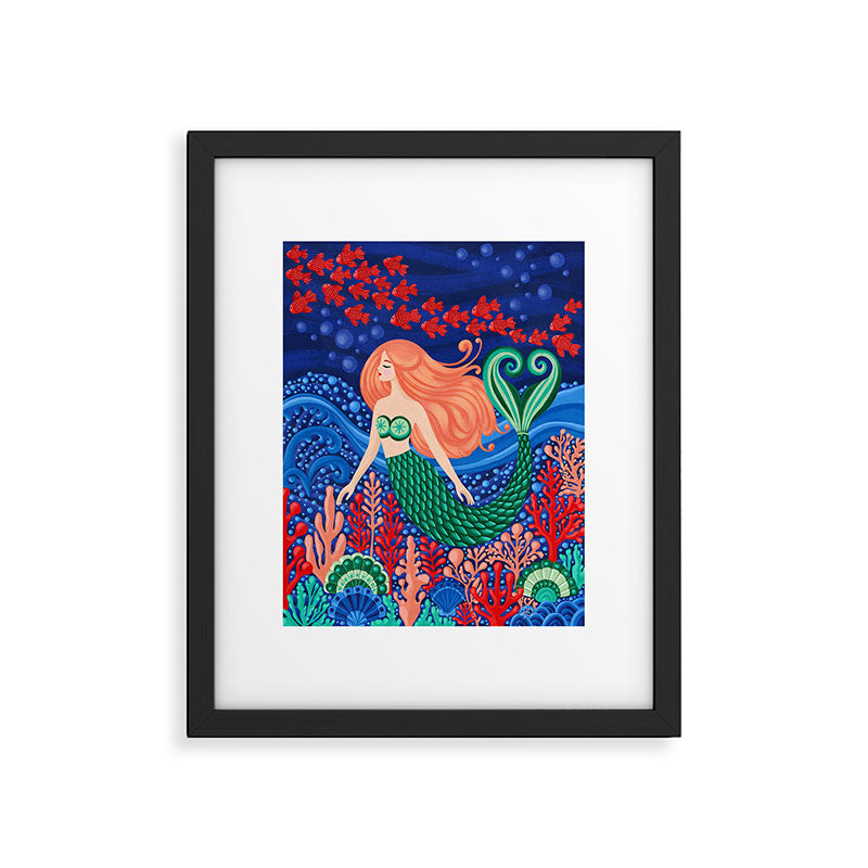 Mermaid's Song of the Sea Framed Art Print Gallery Image 5