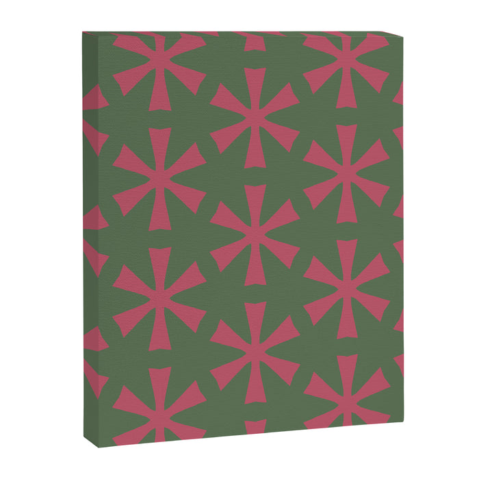 Mid Century Modern Asterisk Pattern Canvas Print Gallery Image 1