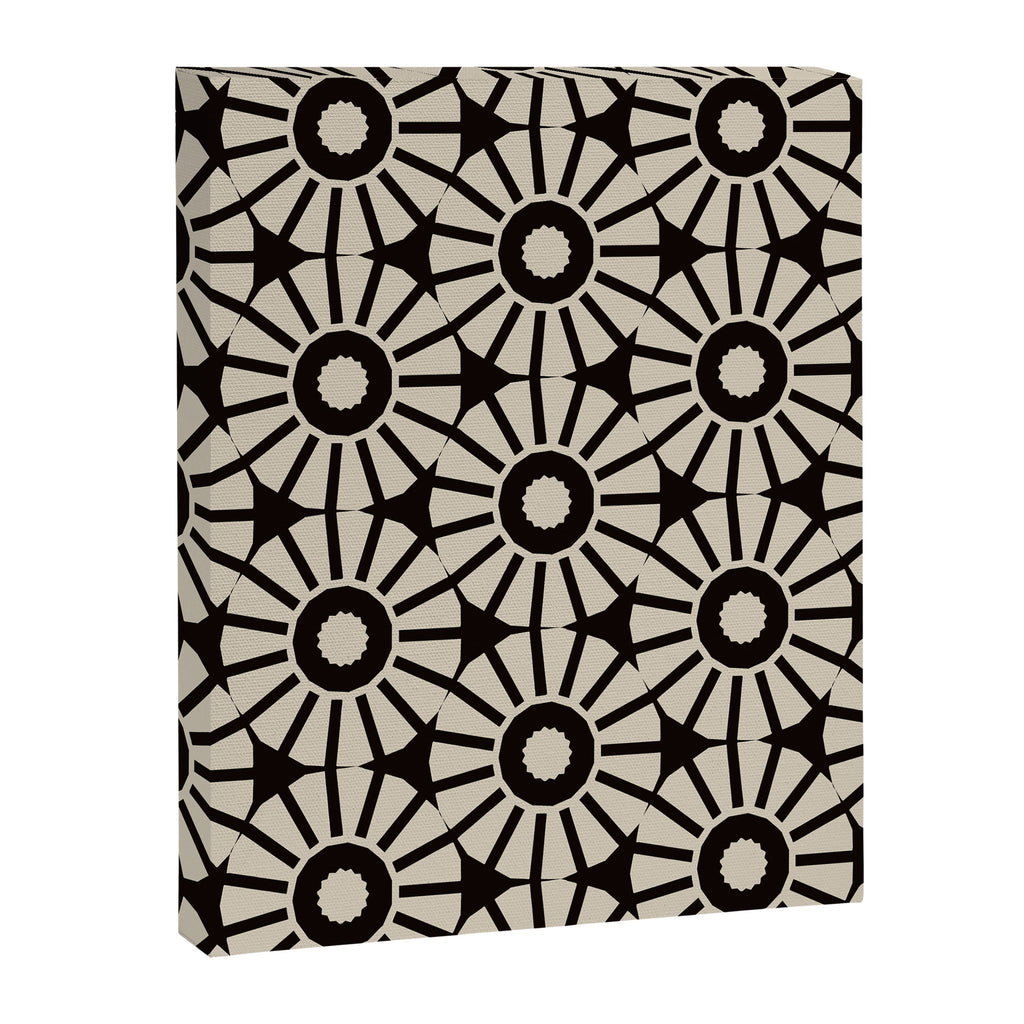 Minimalist Geometric Floral Pattern Canvas Print Gallery Image 6