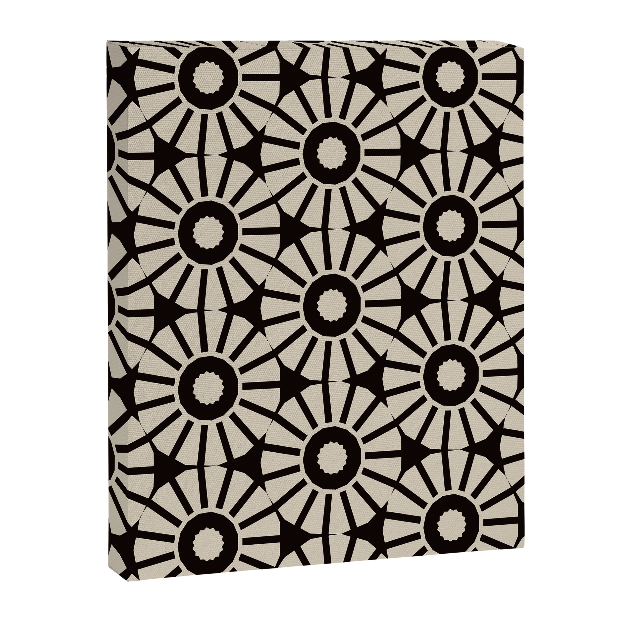 Minimalist Geometric Floral Pattern Canvas Print Gallery Image 6