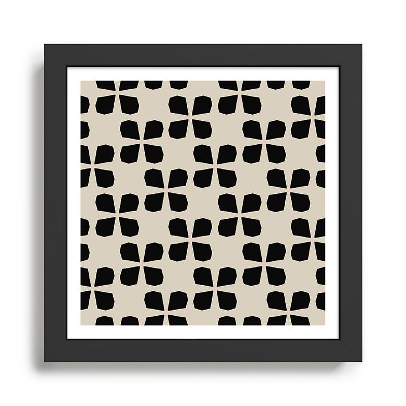 Minimalist Japanese Floral Pattern Framed Art Print Gallery Image 1
