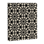 Monochrome Floral Geometric Pattern Canvas Print Gallery Image 6