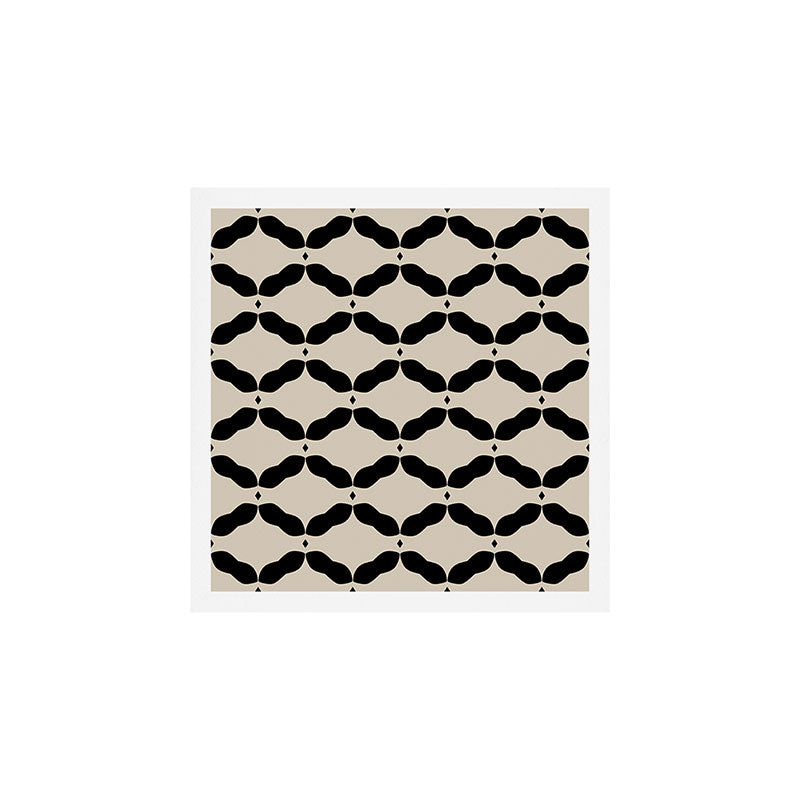 Monochrome Geometric Diamond Pattern Art Print Gallery Image 1