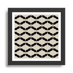 Monochrome Geometric Diamond Pattern Framed Art Print Gallery Image 1