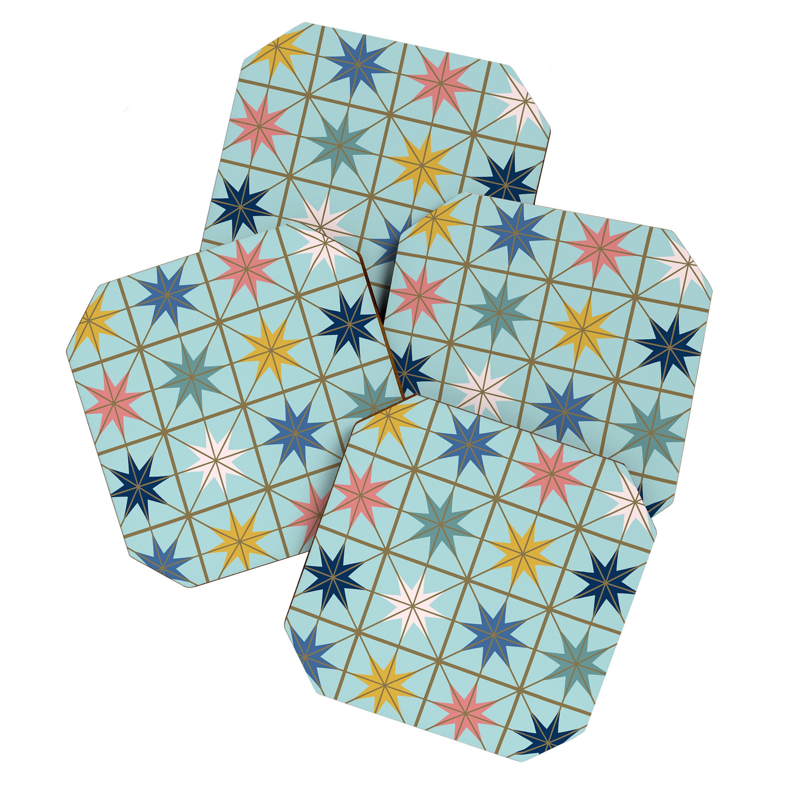 Moroccan Star Tile Pattern Coaster Gallery Image 1