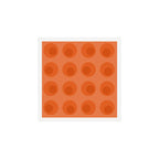 Orange 1970s Retro Inspired Polka Dot Pattern Art Print Gallery Image 1