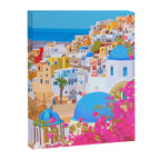 Painting of Santorini Greece Canvas Print Gallery Image 6