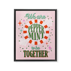 Playful Holiday Peppermint Love Framed Canvas Print Gallery Image 6