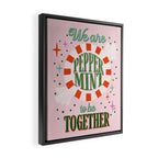 Playful Holiday Peppermint Love Framed Canvas Print Gallery Image 2