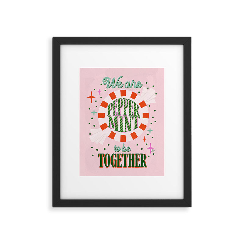 Playful Holiday Peppermint Love Framed Art Print Gallery Image 5