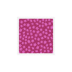 Pretty in Pink Winter Snowflakes Art Print Gallery Image 1