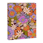 Psychedelic 70s Floral Pattern Canvas Print Gallery Image 8