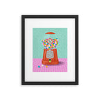 Retro Bubblegum Bliss Framed Art Print Gallery Image 5