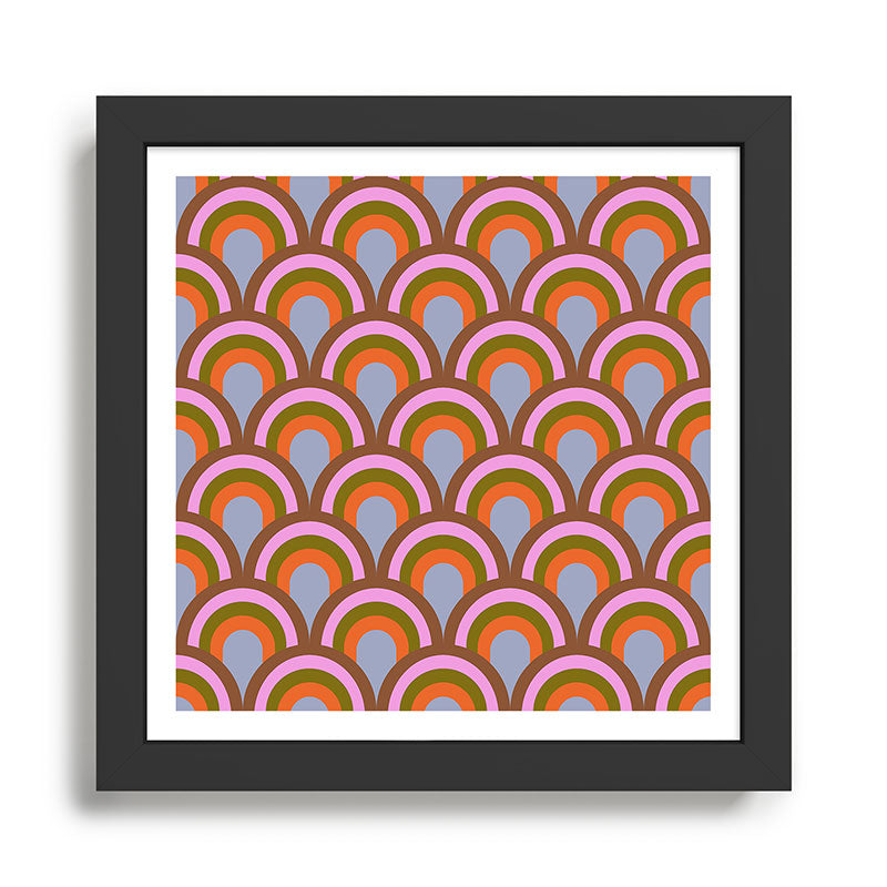 Retro Rainbow Arches Framed Art Print Gallery Image 1