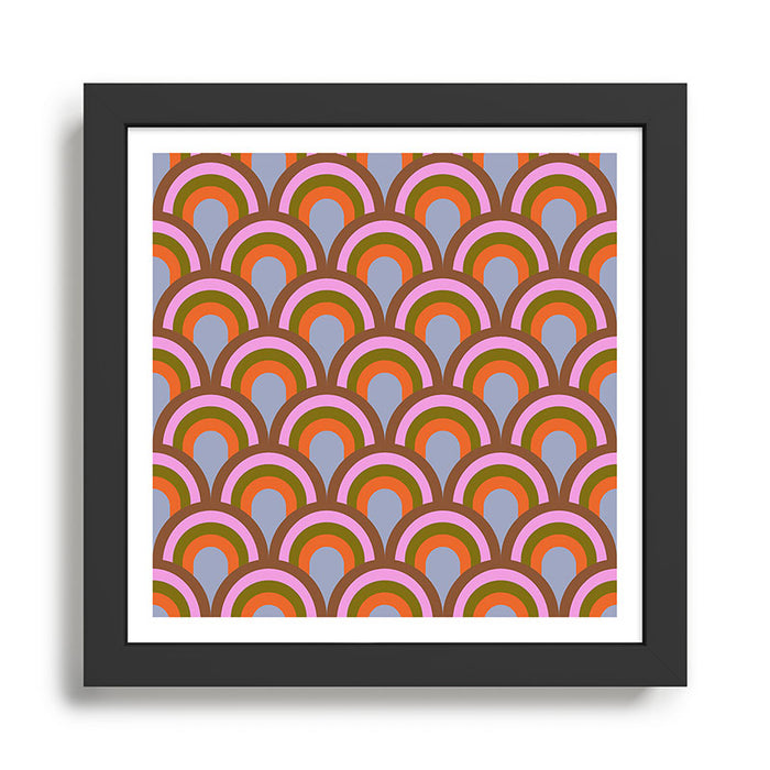 Retro Rainbow Arches Framed Art Print Gallery Image 1