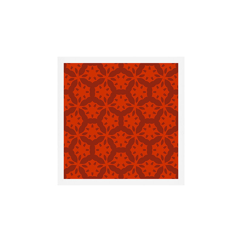 Rich Red Oriental Blooms Art Print Gallery Image 1