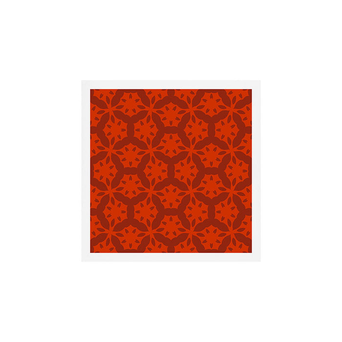 Rich Red Oriental Blooms Art Print Gallery Image 1