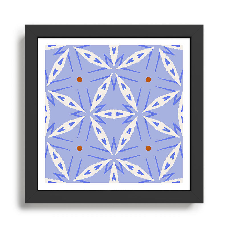 Rustic Mediterranean Mosaic Tiles Framed Art Print Gallery Image 1